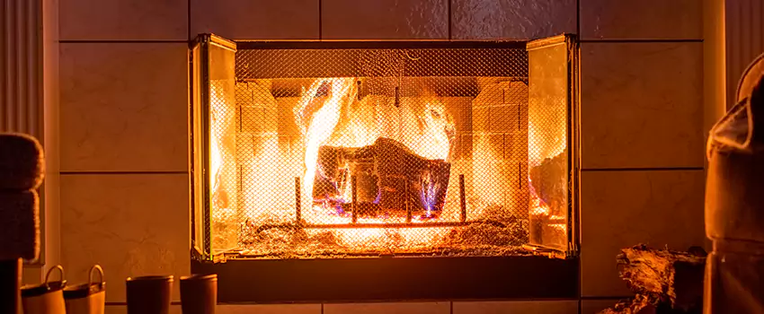 Mendota Hearth Landscape Fireplace Installation in Troy, Alabama