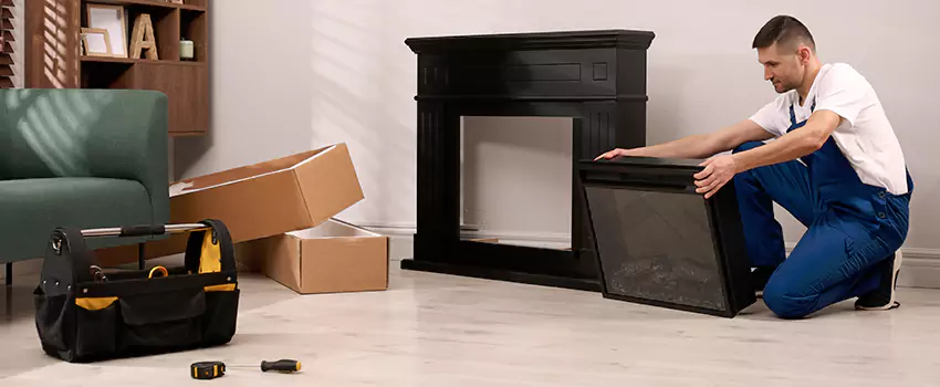 Old Rusted Metal Fireplace Repair And Replacement in Troy, AL